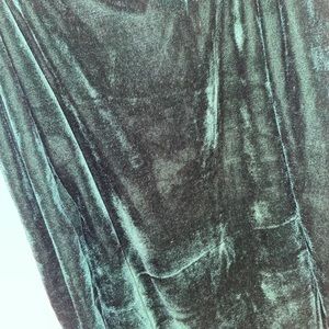 Green Velvet Dress